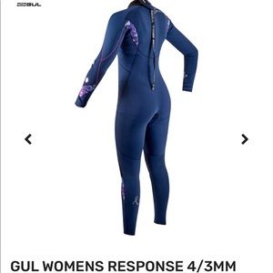 GUL WOMENS RESPONSE 4/3MM BACK ZIP WETSUIT - INK